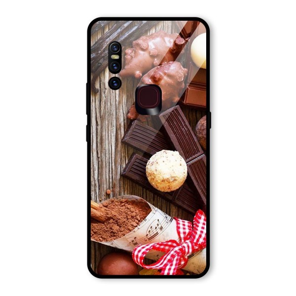 Chocolate Candies Glass Back Case for Vivo V15