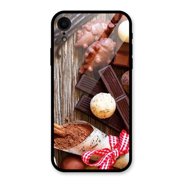 Chocolate Candies Glass Back Case for XR