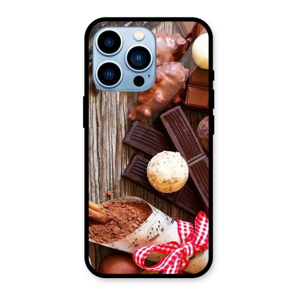 Chocolate Candies Glass Back Case for iPhone 13 Pro