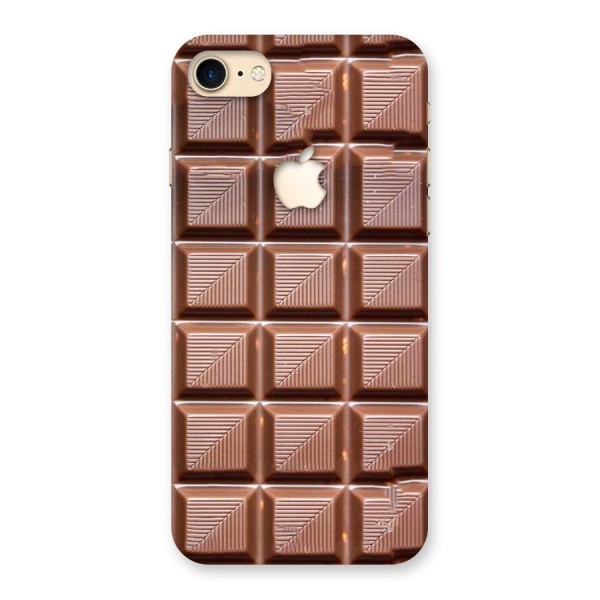 Chocolate Tiles Back Case for iPhone 7 Apple Cut