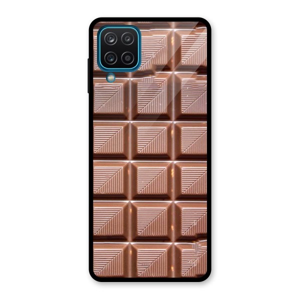 Chocolate Tiles Glass Back Case for Galaxy A12