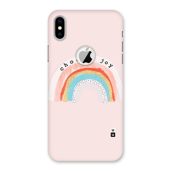 Choose Joy Back Case for iPhone XS Logo Cut