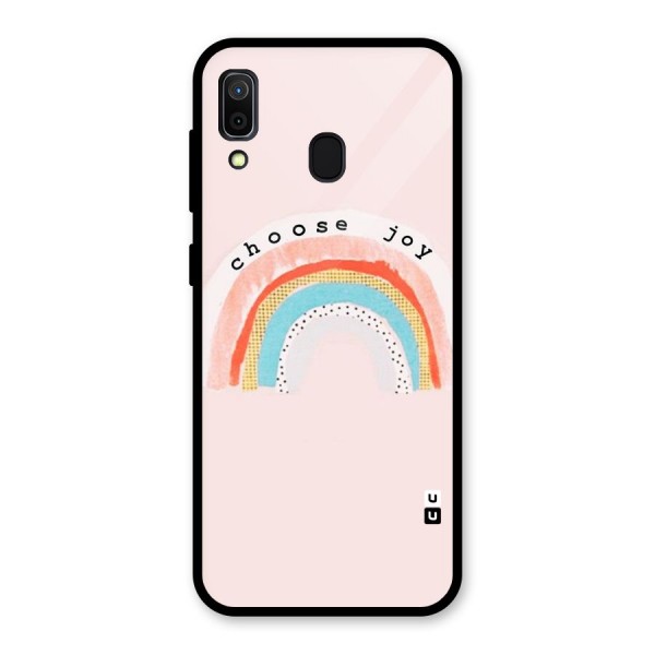 Choose Joy Glass Back Case for Galaxy A30