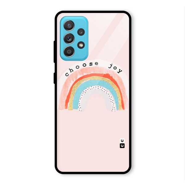 Choose Joy Glass Back Case for Galaxy A52s 5G