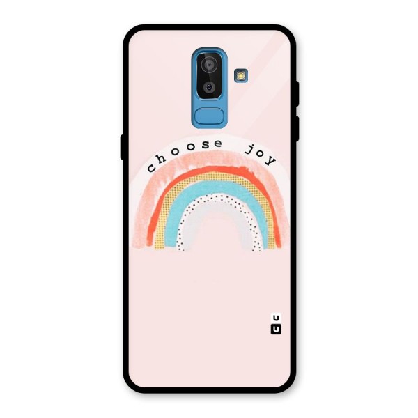 Choose Joy Glass Back Case for Galaxy J8