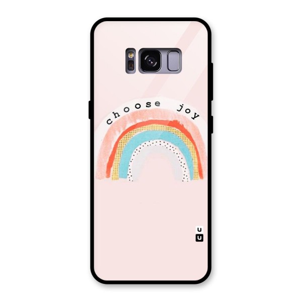 Choose Joy Glass Back Case for Galaxy S8