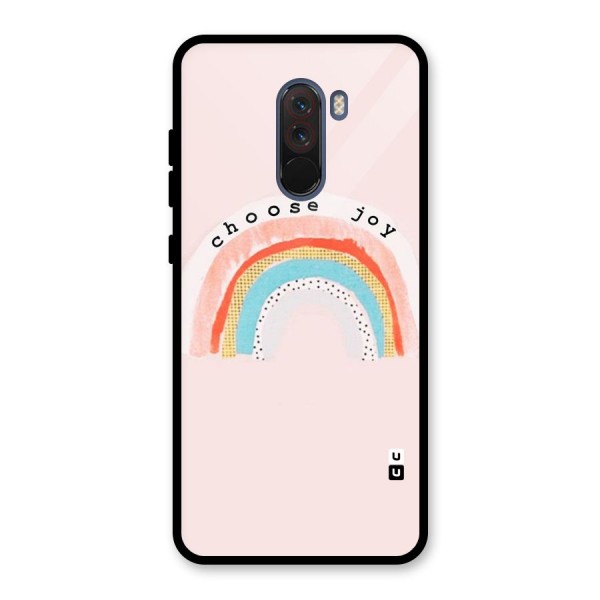 Choose Joy Glass Back Case for Poco F1