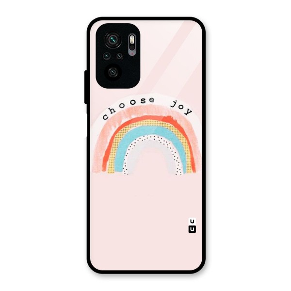 Choose Joy Glass Back Case for Redmi Note 10