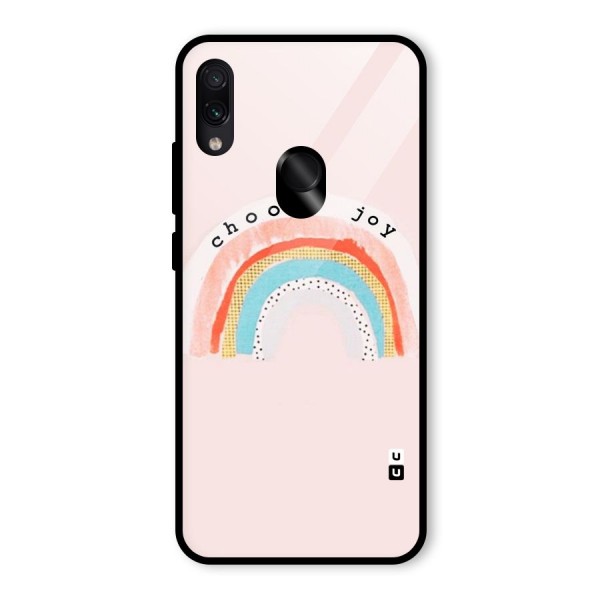 Choose Joy Glass Back Case for Redmi Note 7