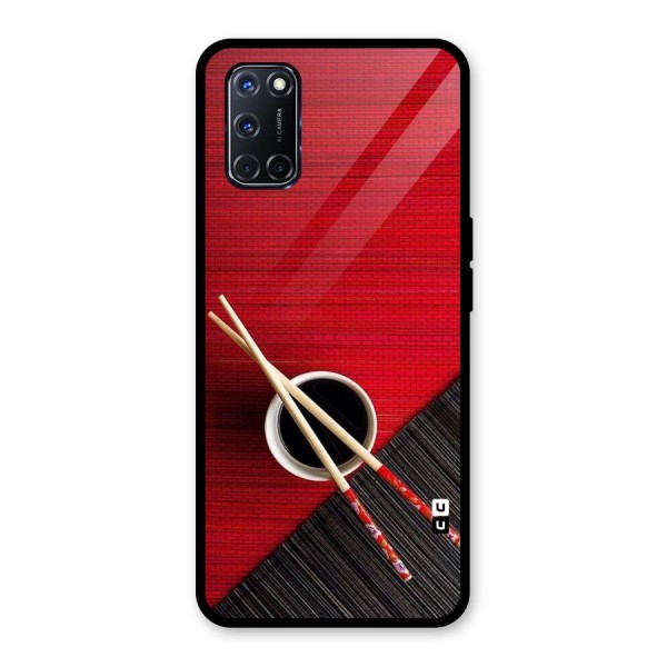 Chopstick Design Glass Back Case for Oppo A52