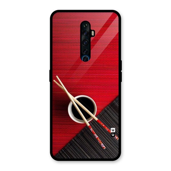 Chopstick Design Glass Back Case for Oppo Reno2 Z