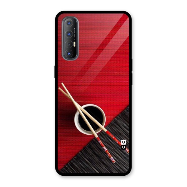 Chopstick Design Glass Back Case for Oppo Reno3 Pro