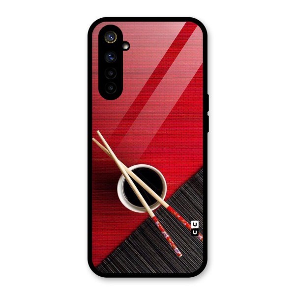 Chopstick Design Glass Back Case for Realme 6