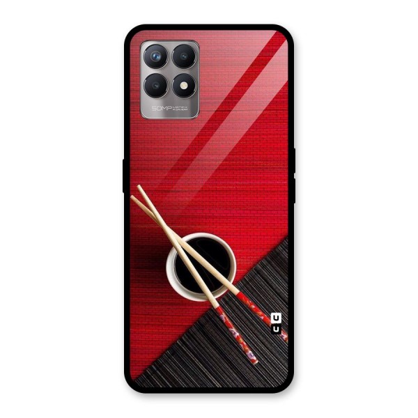 Chopstick Design Glass Back Case for Realme 8i