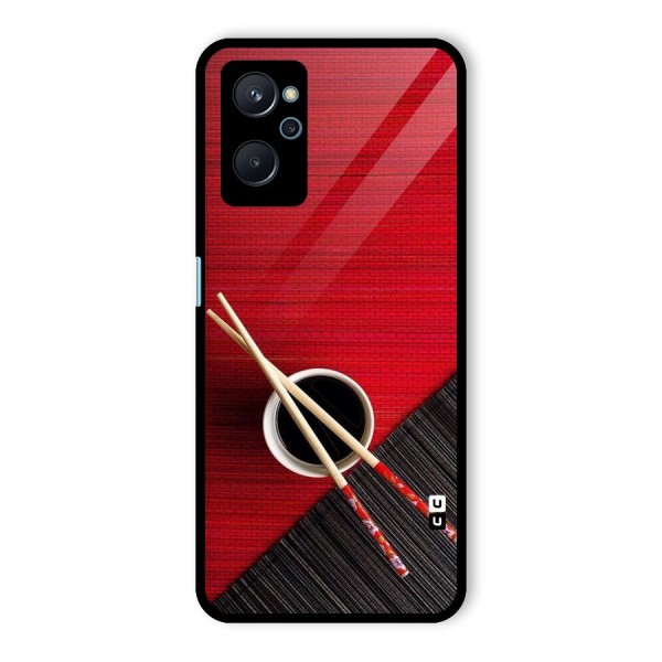 Chopstick Design Glass Back Case for Realme 9i