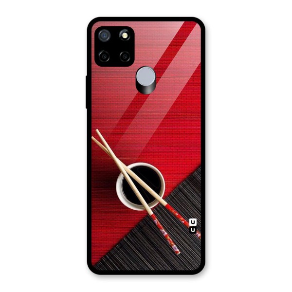 Chopstick Design Glass Back Case for Realme C15