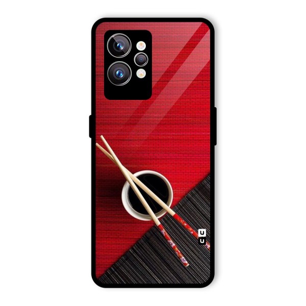 Chopstick Design Glass Back Case for Realme GT2 Pro