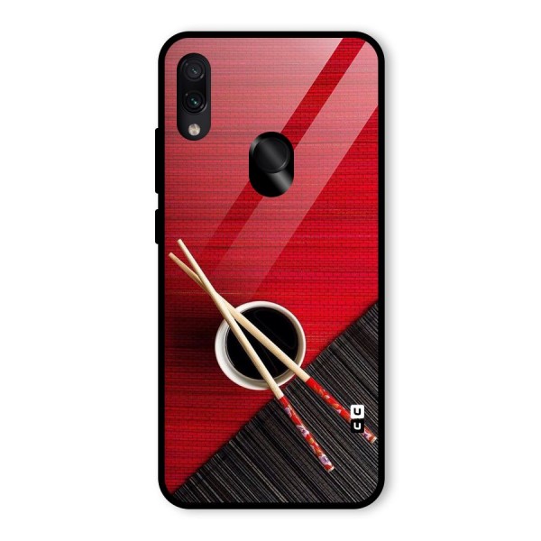 Chopstick Design Glass Back Case for Redmi Note 7