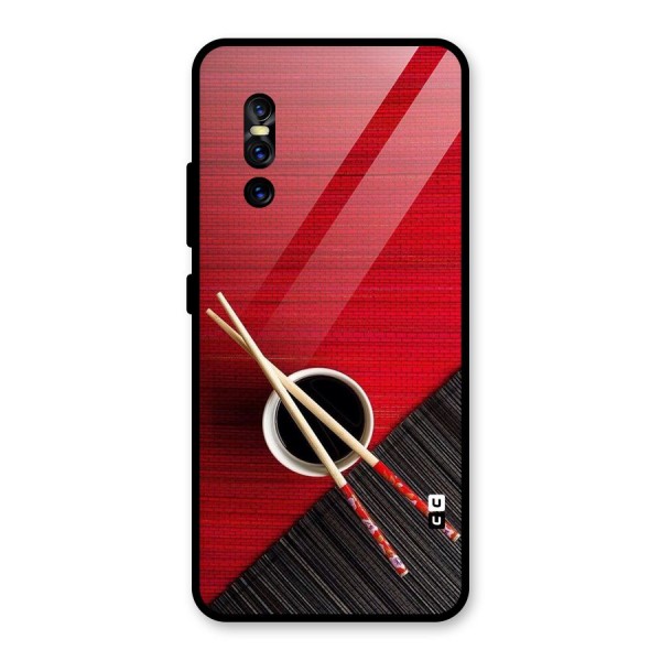 Chopstick Design Glass Back Case for Vivo V15 Pro