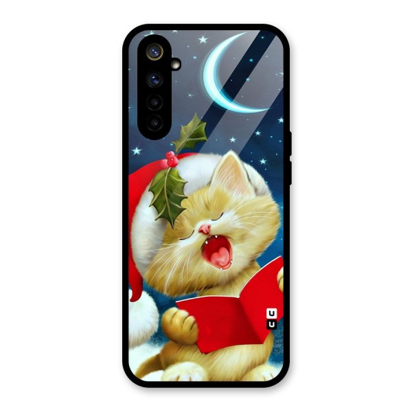 Christmas Cat Glass Back Case for Realme 6