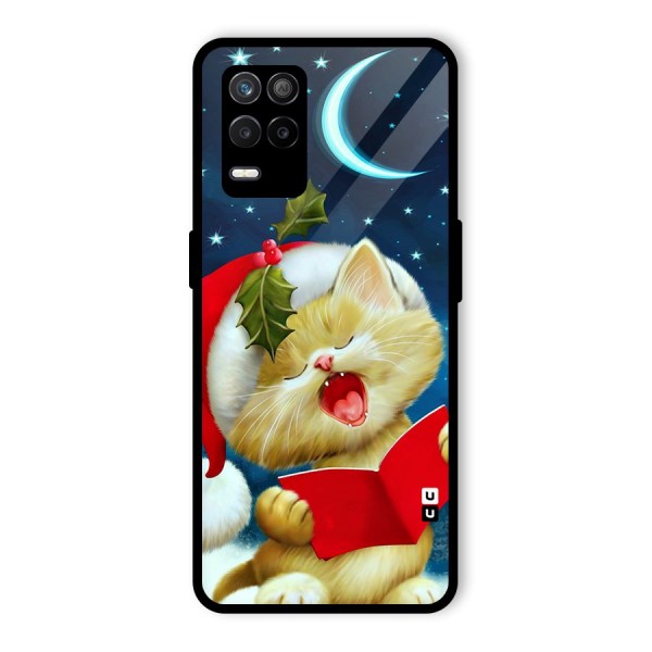 Christmas Cat Glass Back Case for Realme 9 5G