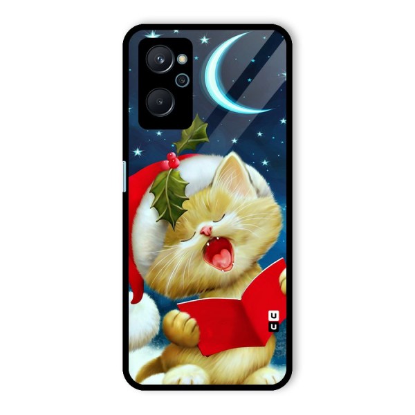 Christmas Cat Glass Back Case for Realme 9i