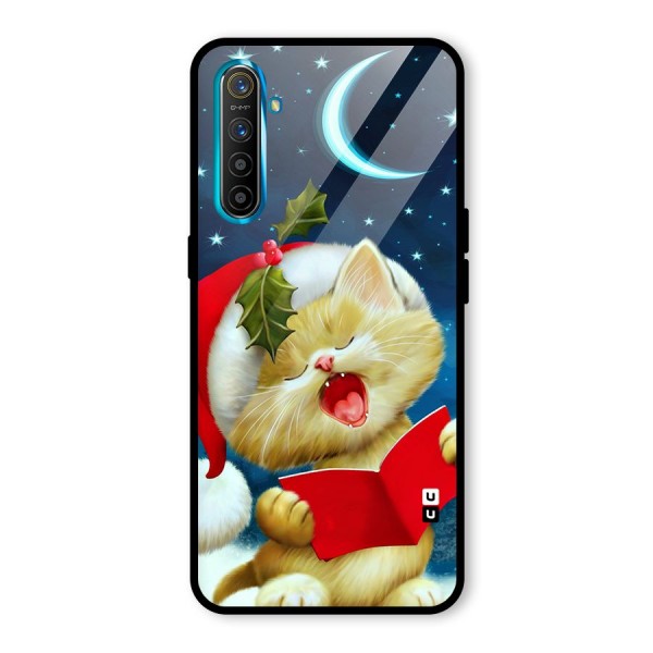 Christmas Cat Glass Back Case for Realme XT