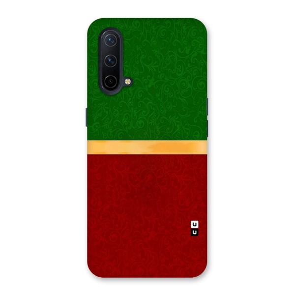 Christmas Colors Stripe Back Case for OnePlus Nord CE 5G