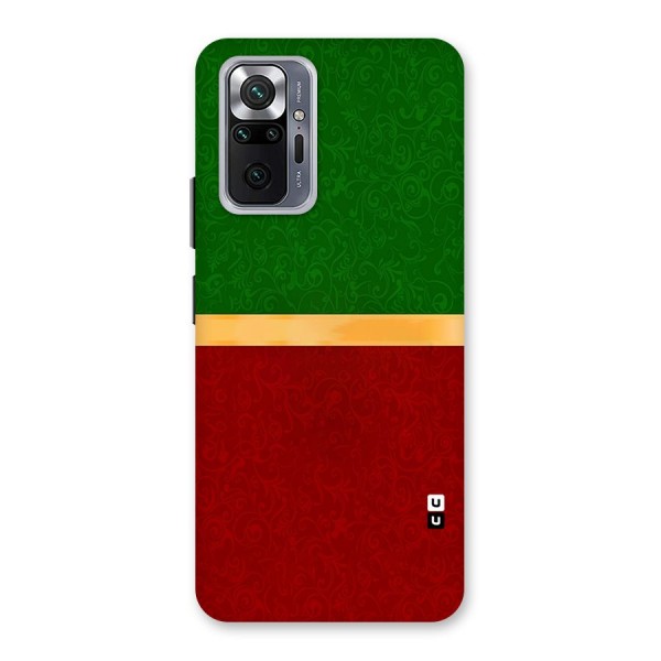 Christmas Colors Stripe Back Case for Redmi Note 10 Pro
