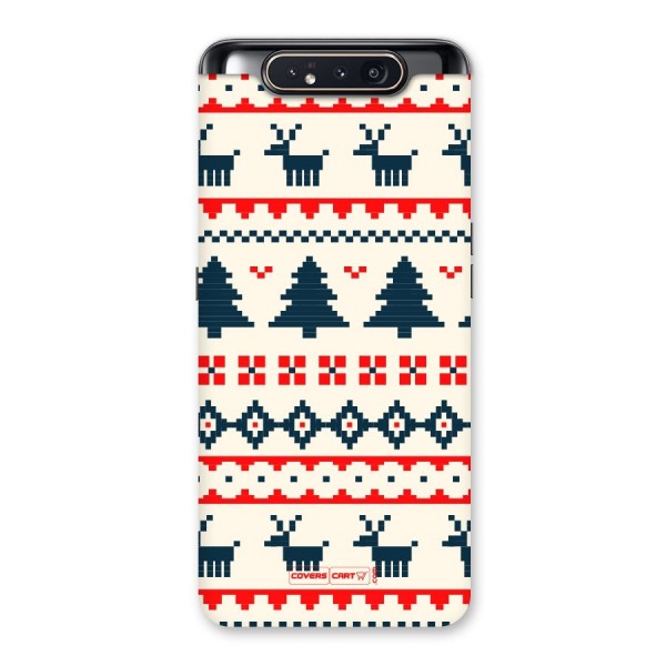 Christmas Design Pattern Back Case for Galaxy A80