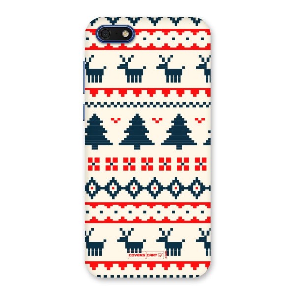 Christmas Design Pattern Back Case for Honor 7s