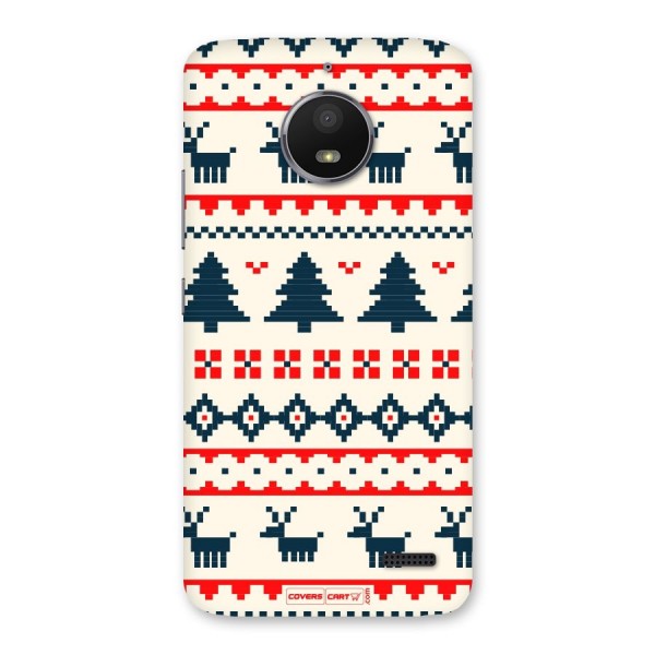 Christmas Design Pattern Back Case for Moto E4