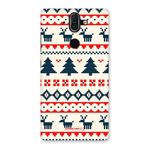 Christmas Design Pattern Back Case for Nokia 8 Sirocco