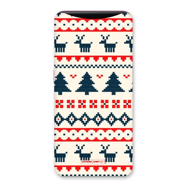 Christmas Design Pattern Back Case for Oppo Find X