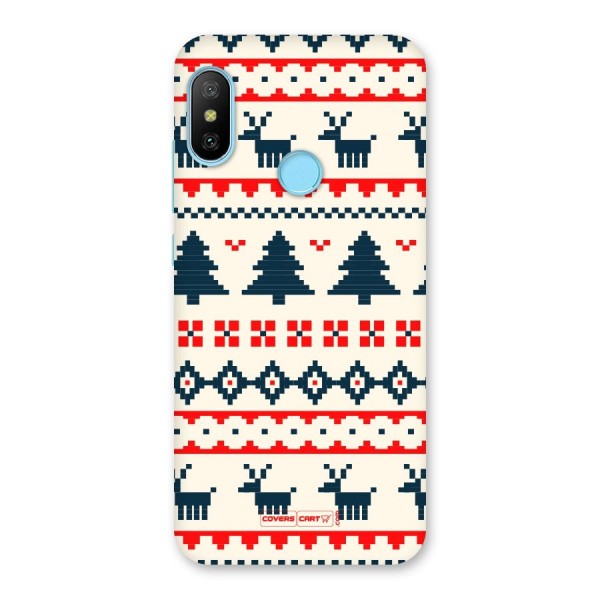 Christmas Design Pattern Back Case for Redmi 6 Pro