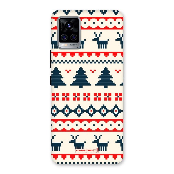 Christmas Design Pattern Back Case for Vivo V20 Pro