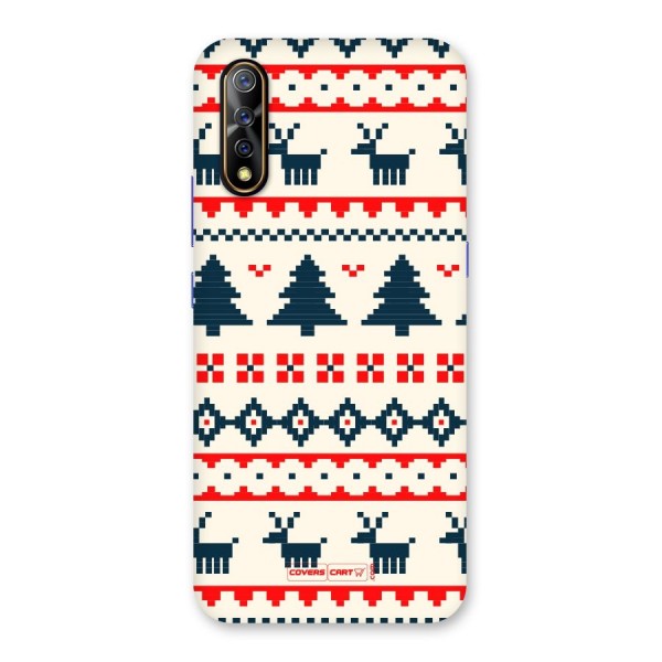 Christmas Design Pattern Back Case for Vivo Z1x