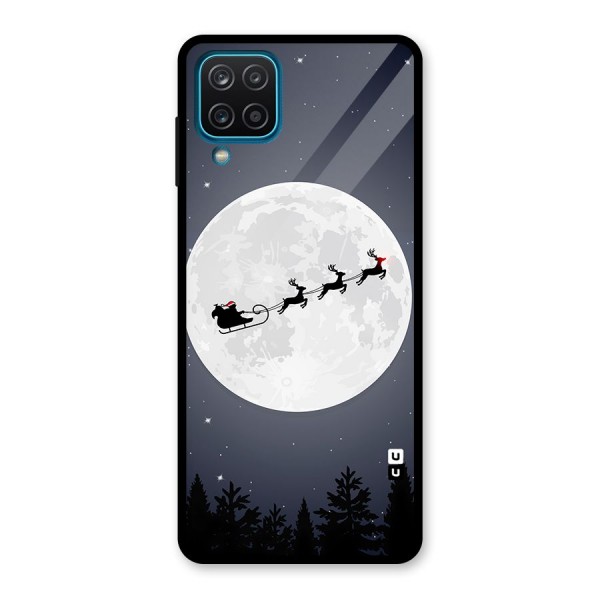 Christmas Nightsky Glass Back Case for Galaxy A12