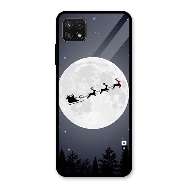 Christmas Nightsky Glass Back Case for Galaxy A22 5G