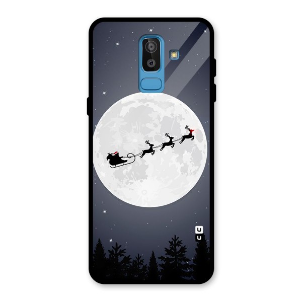 Christmas Nightsky Glass Back Case for Galaxy J8