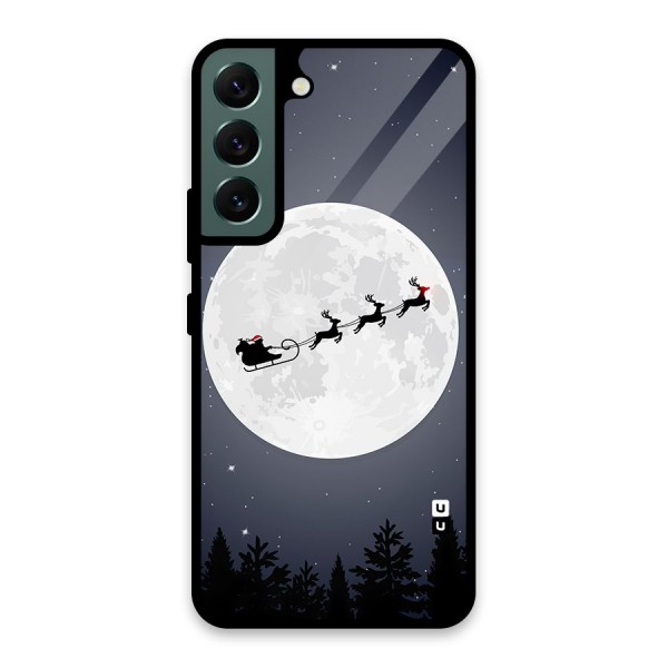 Christmas Nightsky Glass Back Case for Galaxy S22 5G