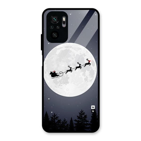 Christmas Nightsky Glass Back Case for Redmi Note 10S