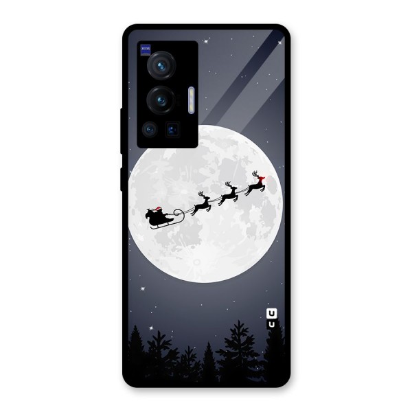 Christmas Nightsky Glass Back Case for Vivo X70 Pro