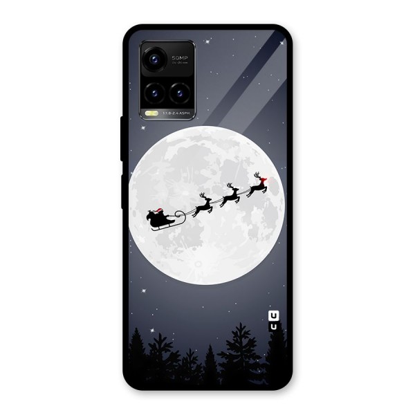 Christmas Nightsky Glass Back Case for Vivo Y21A