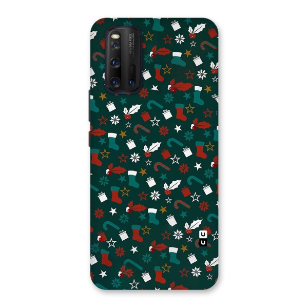 Christmas Pattern Design Back Case for Vivo iQOO 3