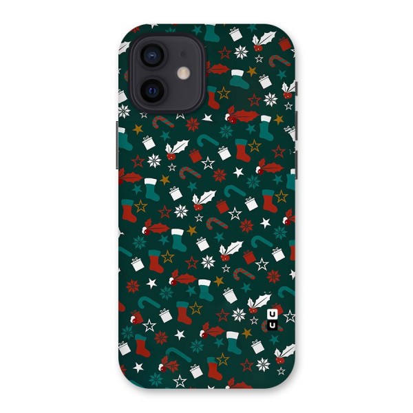 Christmas Pattern Design Back Case for iPhone 12