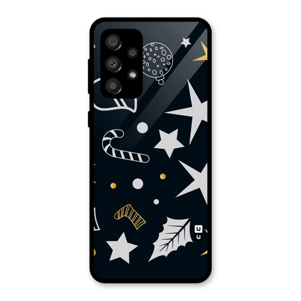 Christmas Special Pattern Glass Back Case for Galaxy A32