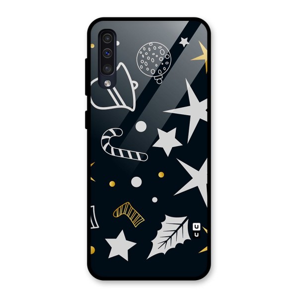 Christmas Special Pattern Glass Back Case for Galaxy A50s