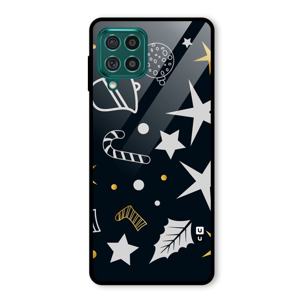 Christmas Special Pattern Glass Back Case for Galaxy F62