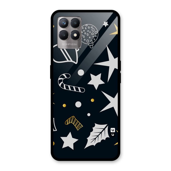 Christmas Special Pattern Glass Back Case for Realme 8i